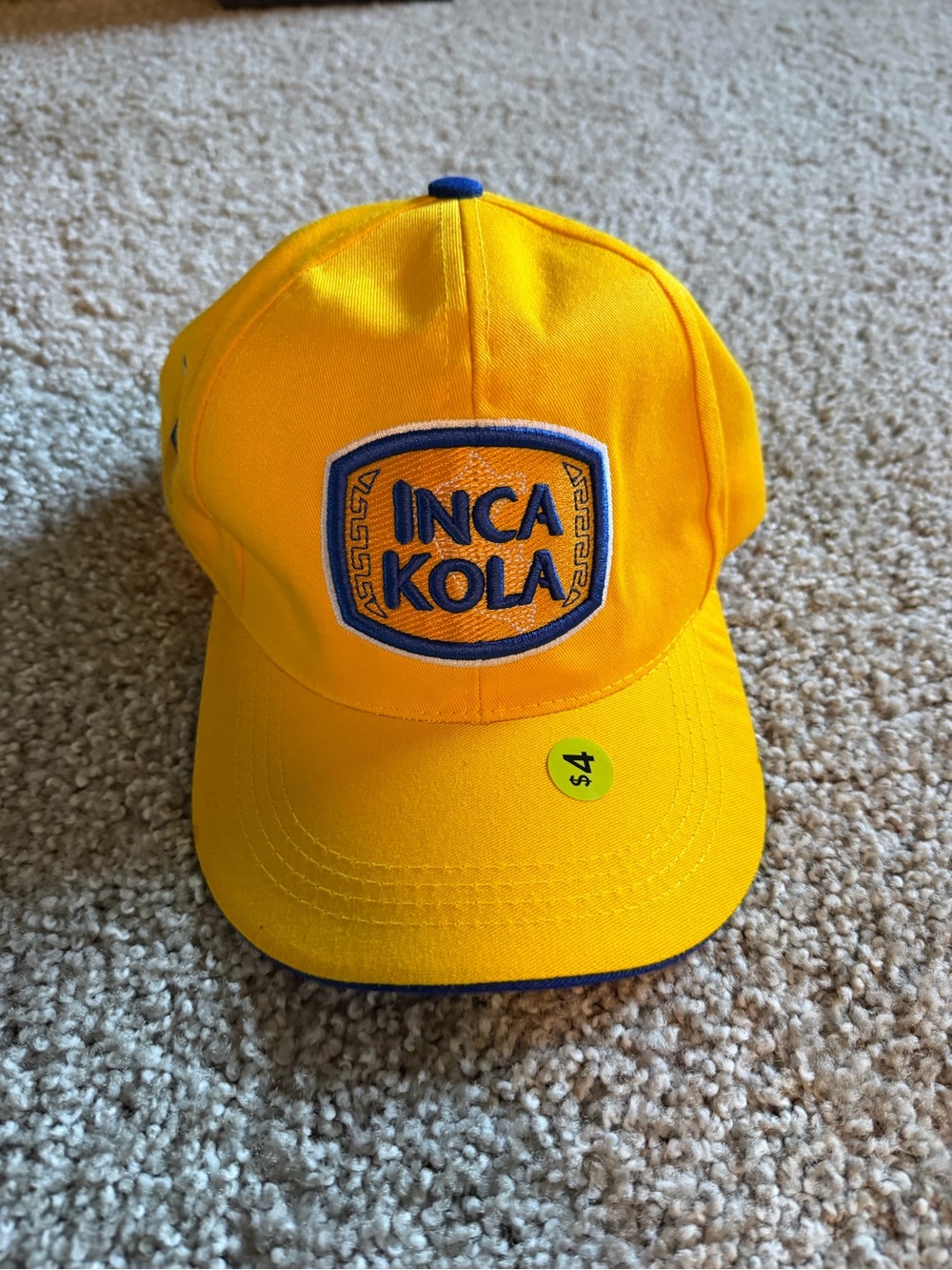 Embroidered Yellow Baseball Cap - Branded Men’s Hat